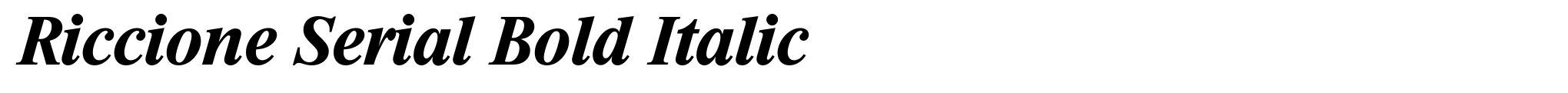 Riccione Serial Bold Italic image